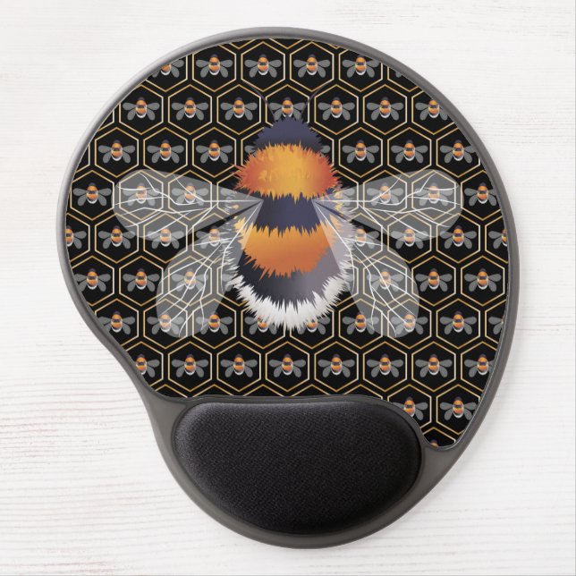 Honeycomb And Bees Gel Mouse Pad (Front)