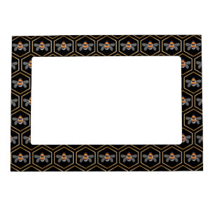 Honeycomb And Bees Magnetic Frame