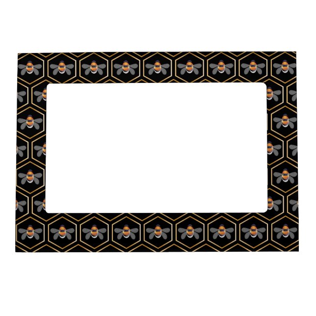 Honeycomb And Bees Magnetic Frame (Front)