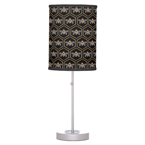 Honeycomb And Bees Table Lamp