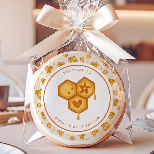 Baby Shower Treats 16 Honeycomb Baby Shower Sugar Cookie