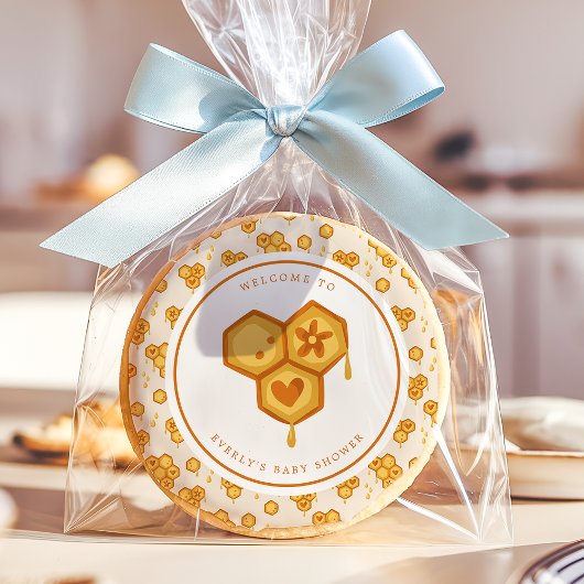 Honeycomb Baby Shower  Sugar Cookie