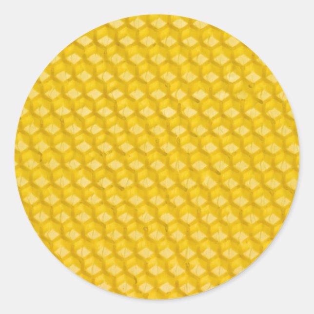 Honeycomb Background Gifts Classic Round Sticker (Front)
