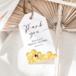 Honeycomb Bee Bridal Shower Thank You Gift Tags<br><div class="desc">Celebrate the bride-to-be with our delightful "She Found Her Honey" Bridal Shower collection. This charming design captures the essence of love and sweetness, making it the perfect addition to a joyful celebration in honor of her upcoming nuptials. The gift tag is adorned with a beautifully crafted watercolor honeycomb design with...</div>