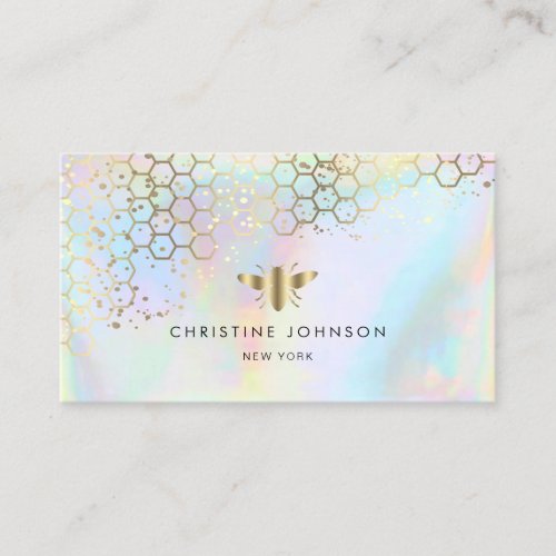 honeycomb  bee design business card