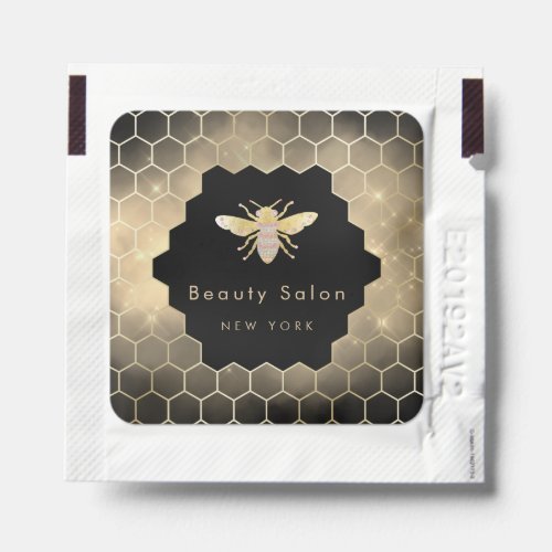 honeycomb bee jewel logo hand sanitizer packet