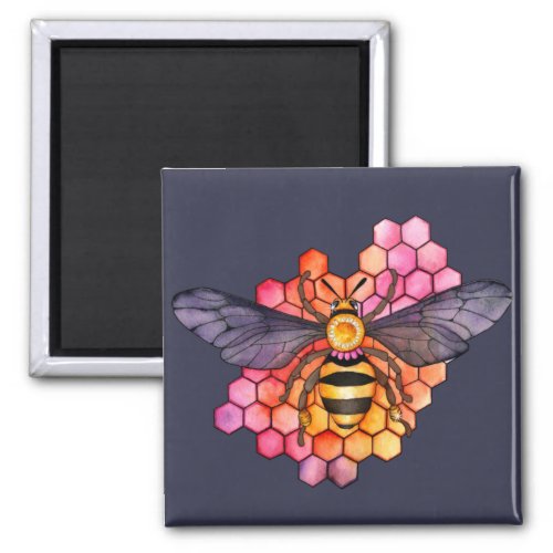 Honeycomb Bee Magnet