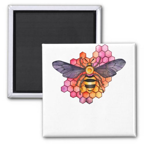 Honeycomb Bee Magnet