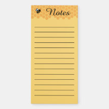 Honeycomb Bee Notepad