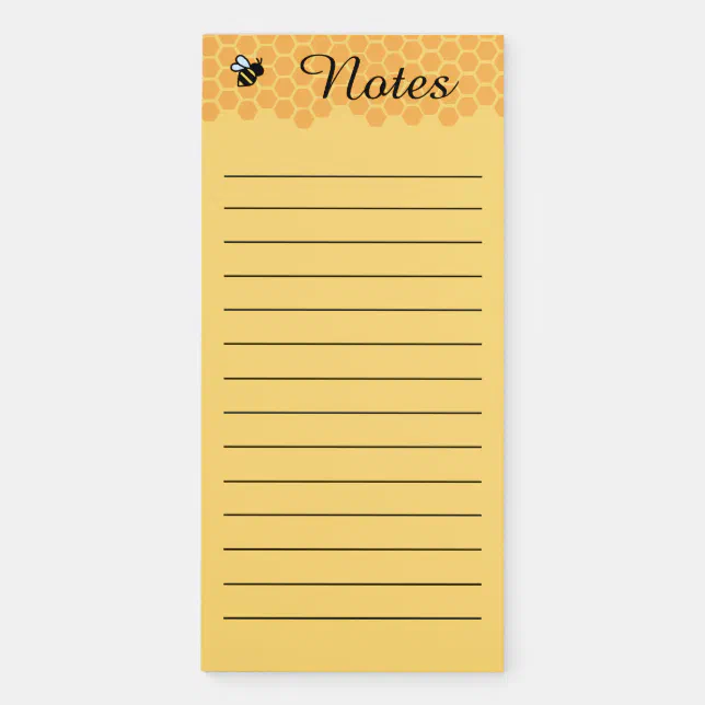 Honeycomb Bee Notepad | Zazzle