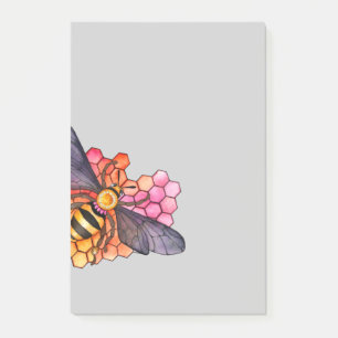 Honeycomb Bee Post-it Notes