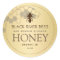 Honeycomb & Bee Raw Honey Label Gold Gradient