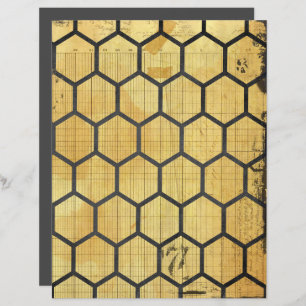 Honeycomb Bee Scrapbook Paper
