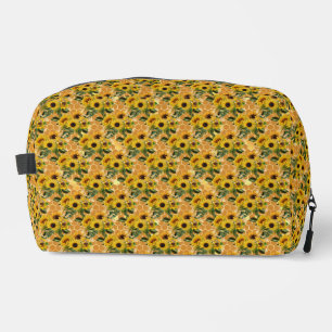 Honeycomb Bee Sunflower pattern Dopp Kit
