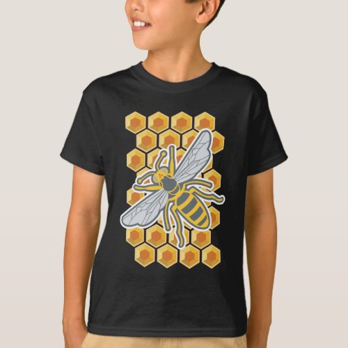 Honeycomb Bee T_Shirt