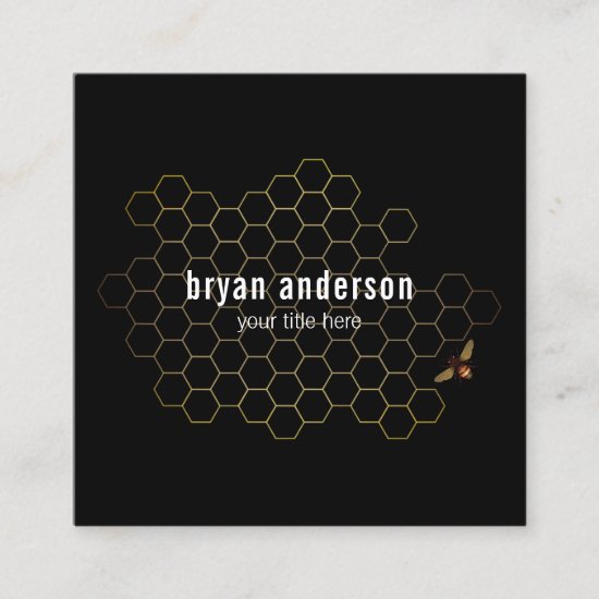 Honeycomb Beekeeper Business Card