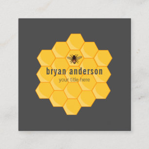 Honeycomb Beekeeper Business Card