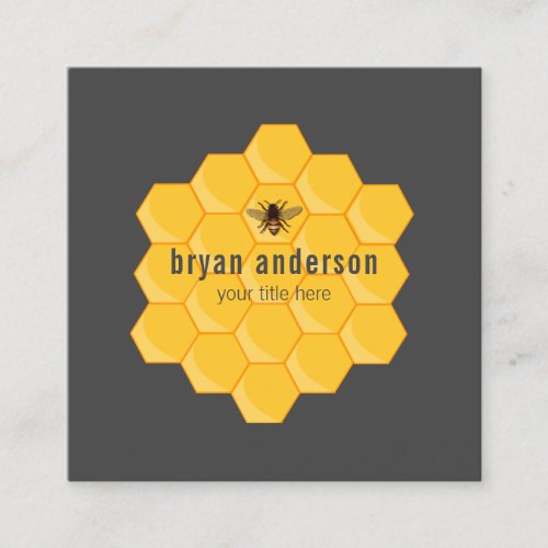 Honeycomb Beekeeper Business Card