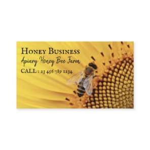 Honeycomb beekeeper pureraw farm Apiarist Business Card