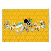 Honeycomb Bees and Daisies (Front Horizontal)