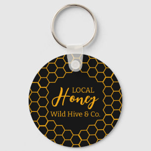 Honeycomb – Black or White Background Keychain
