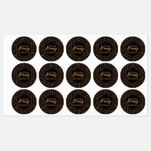 Honeycomb – Black or White Background Kids' Labels