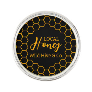 Honeycomb – Black or White Background Lapel Pin