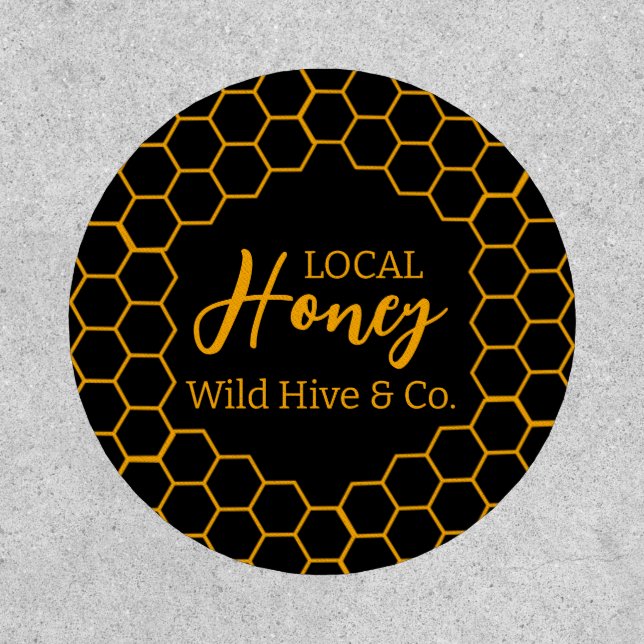 Honeycomb – Black or White Background Patch (Front)