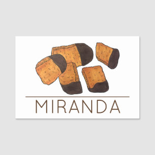 Honeycomb British Sponge Cinder Toffee Sweet Shop Name Tag