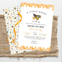 Honeycomb Bumblebee Mama To Bee Baby Shower Invitation