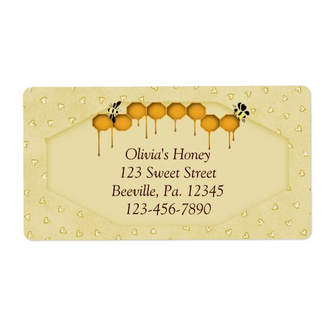 Honeycomb Business Label (Front)
