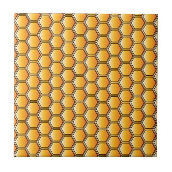 Honeycomb Ceramic Tile by MGraphics at Zazzle