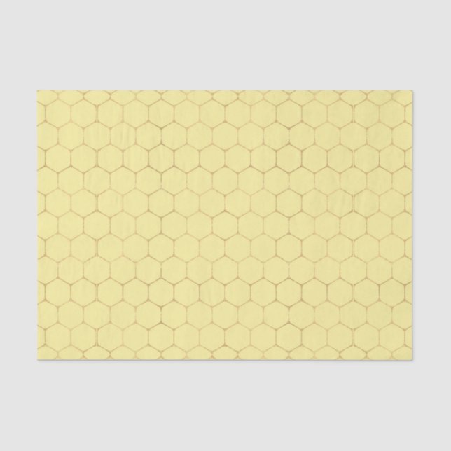 Honeycomb (Design 53 Yellow/Orange Series) Tissue Paper (Front)