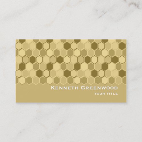 Honeycomb Design Unique Business Card Template