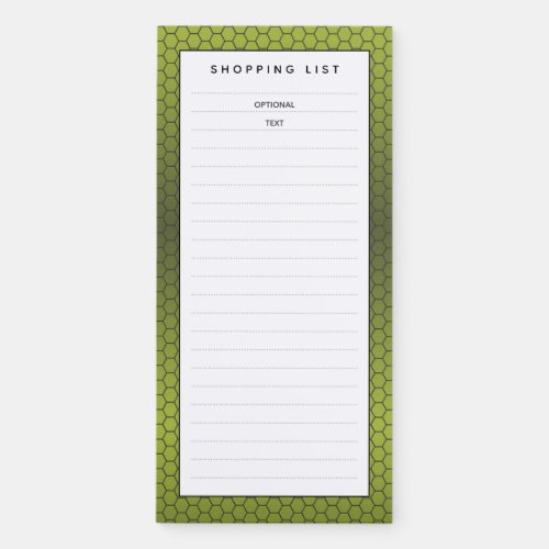 Honeycomb Gradient Shopping List Magnetic Notepad