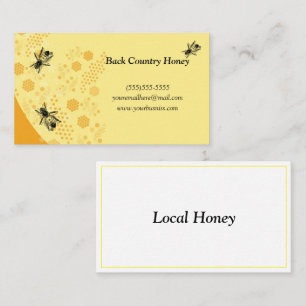 Honeycomb Honeybee Honey Bee Farm Business Card