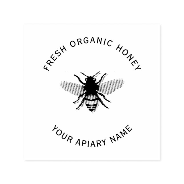 Honeycomb Honeybee Self-inking Stamp (Design)