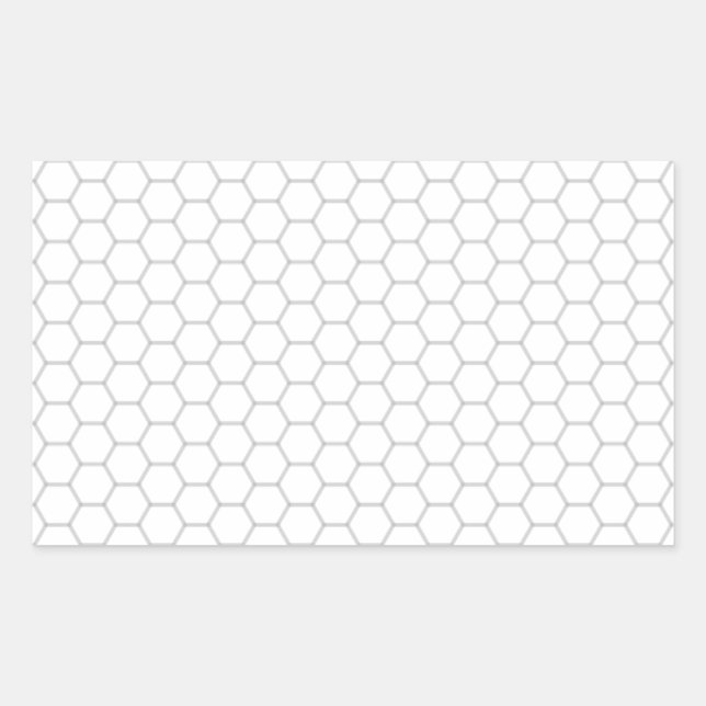 Honeycomb Image Rectangular Sticker (Front)