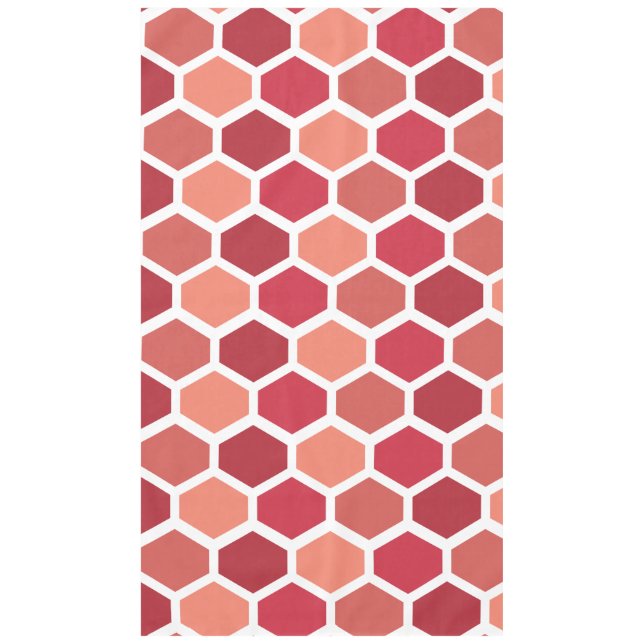 Honeycomb in Reds Tablecloth (Front)