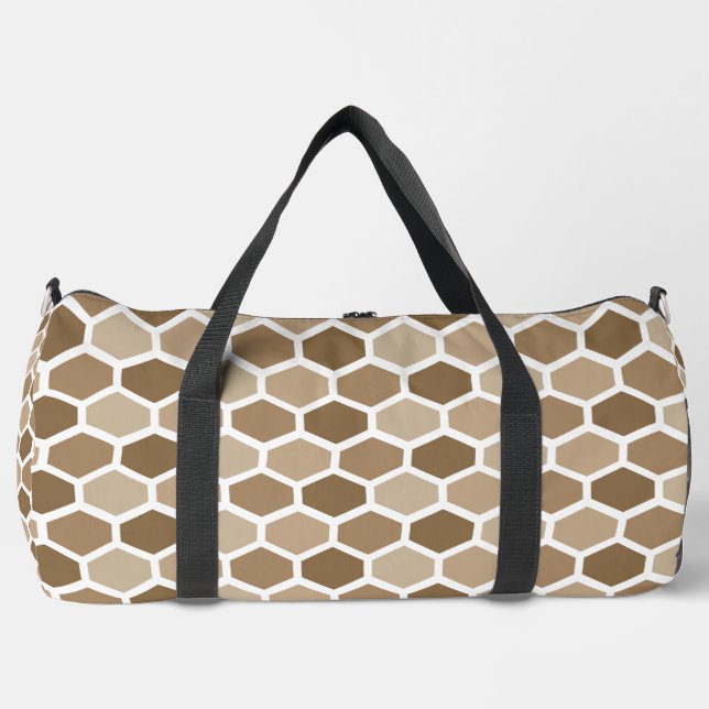 Honeycomb in Sand Duffle Bag (Front)