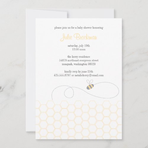 Honeycomb Invitation