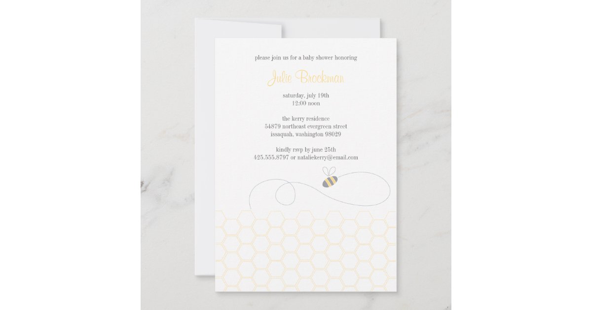 Honeycomb Invitation | Zazzle