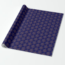 Honeycomb Jewish Stars Wrapping Paper 