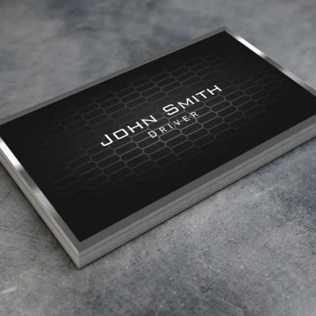 Metal Cells Driver Business Card Zazzle