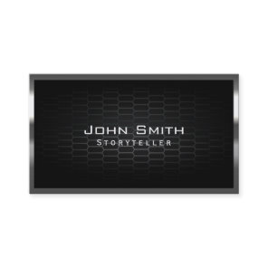 Honeycomb Metal Cells Storyteller Business Card