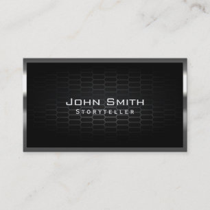 Honeycomb Metal Cells Storyteller Business Card