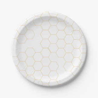Honeycomb Paper Plates- 7" round Paper Plates