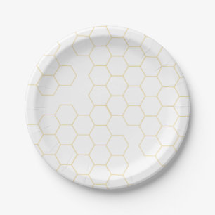 Honeycomb Paper Plates- 7" round Plates