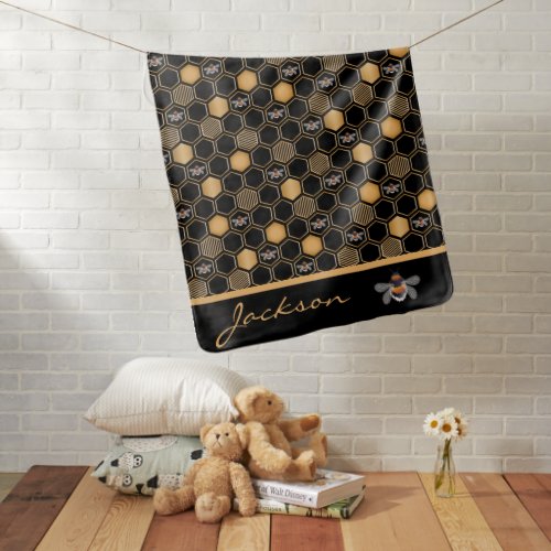 Honeycomb Pattern Baby Blanket