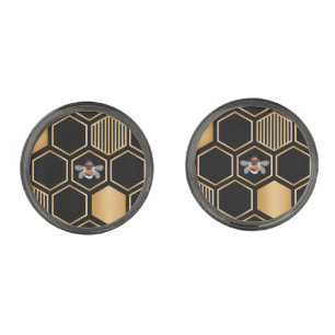 Honeycomb Pattern Cufflinks